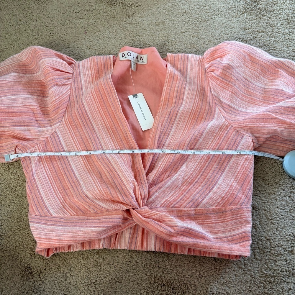 Anthropologie NWT Woman’s Dolan Left Coast Twist-Front Crop Top Size XS - Picture 9 of 10